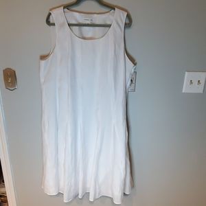 Coldwater Creek White dress with slight texture